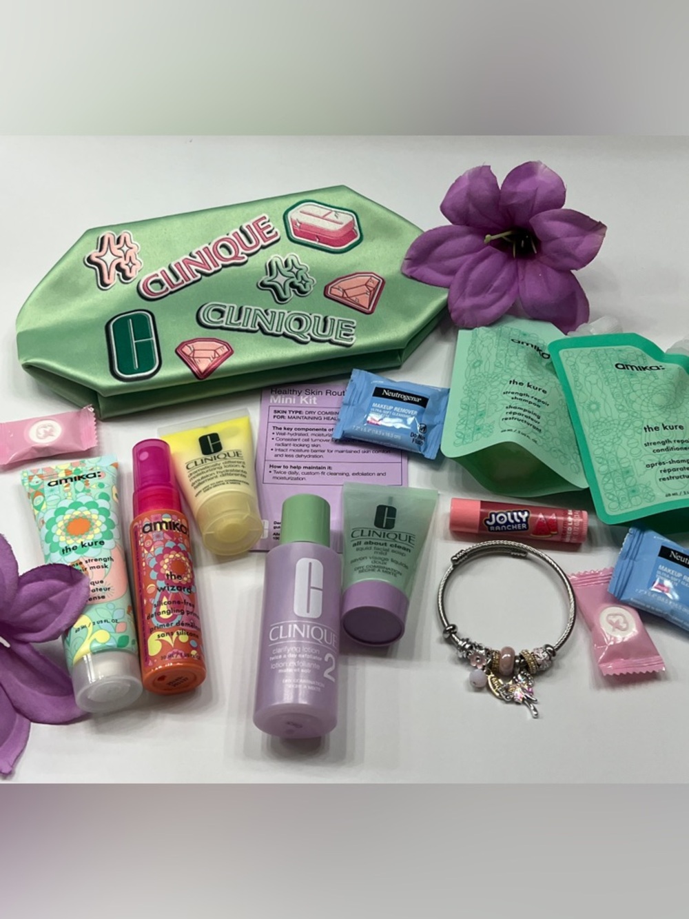 Clinique + Amika Healthy Skin and Rescue Bundle
